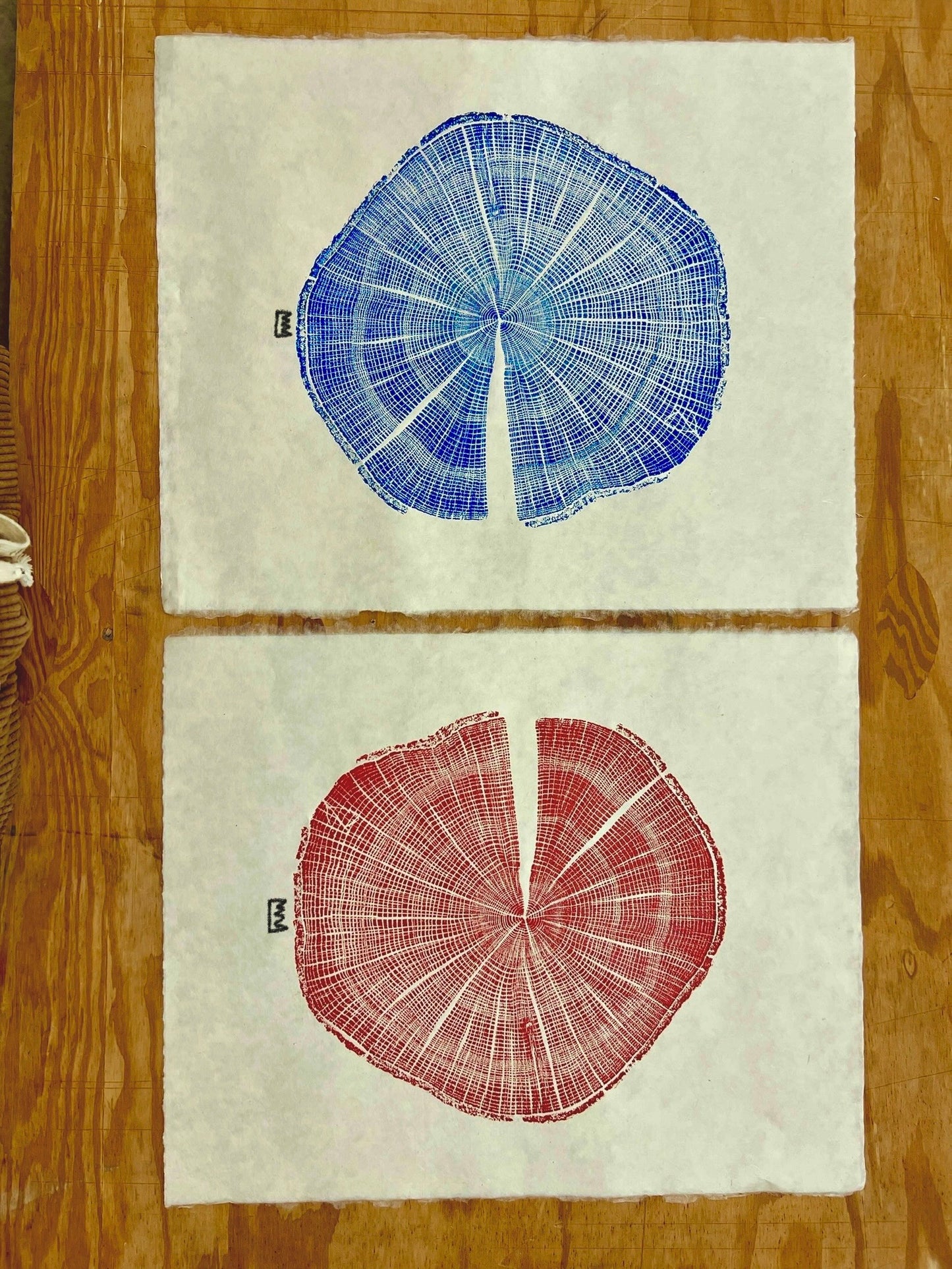 Combo Post Oak #7 & #8 Tree Prints
