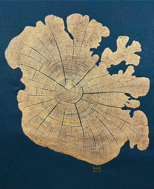 “Golden Dendrite” Eastern Red Cedar Tree Print