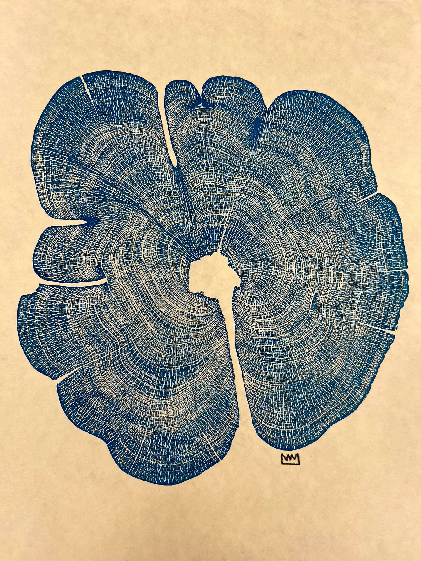 Eastern Red Cedar # 62 Tree Print in Blue